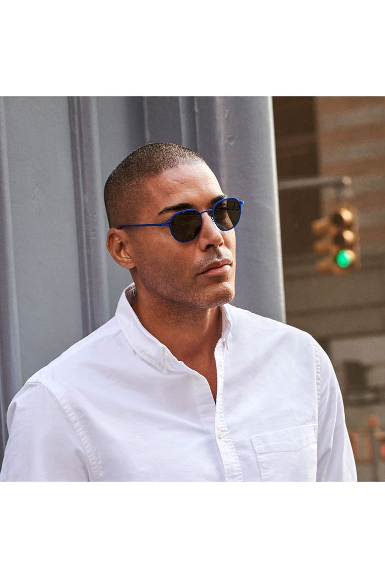 697 Sunglasses, Alternate, color, Bright blue