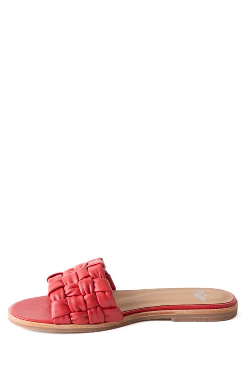 Fortress Nora Woven Slide Sandal In Coral