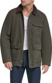 Levi's Cotton Canvas Field Jacket with Corduroy Collar