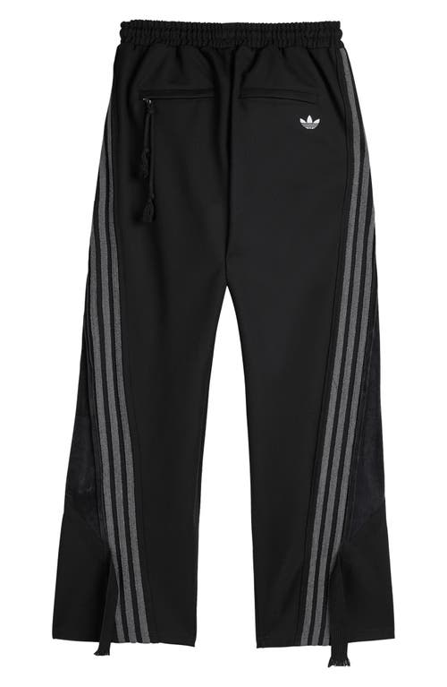 Adidas X Song For The Mute Gender Inclusive Adi006 3-stripes Wide Leg Track Pants In Black
