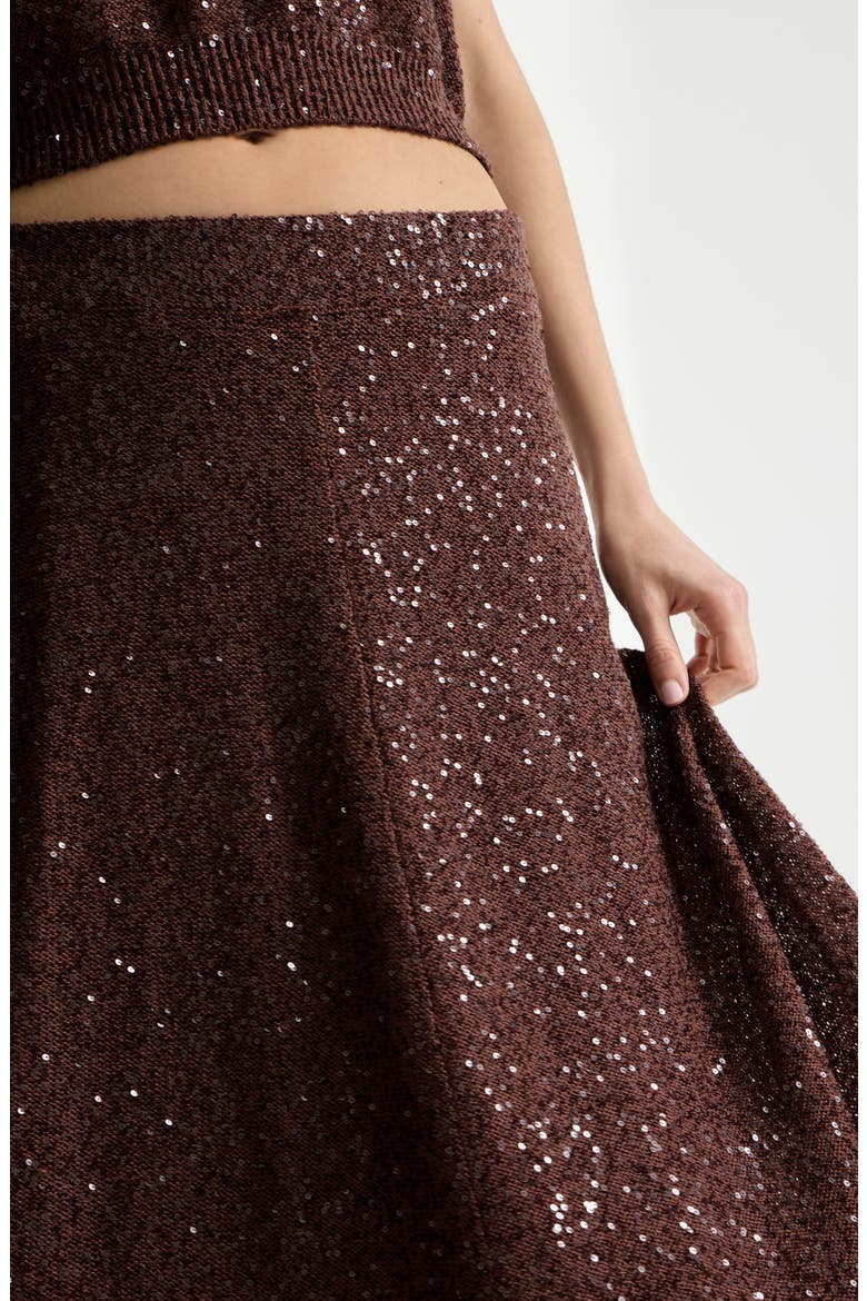 Knitted skirt, Alternate, color, Bordeaux