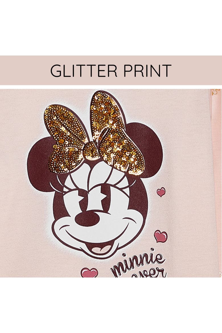 Minnie Mouse 2-Piece Long Sleeve T-Shirt and Leggings Set, Alternate, color, Minnie Pink Mauve