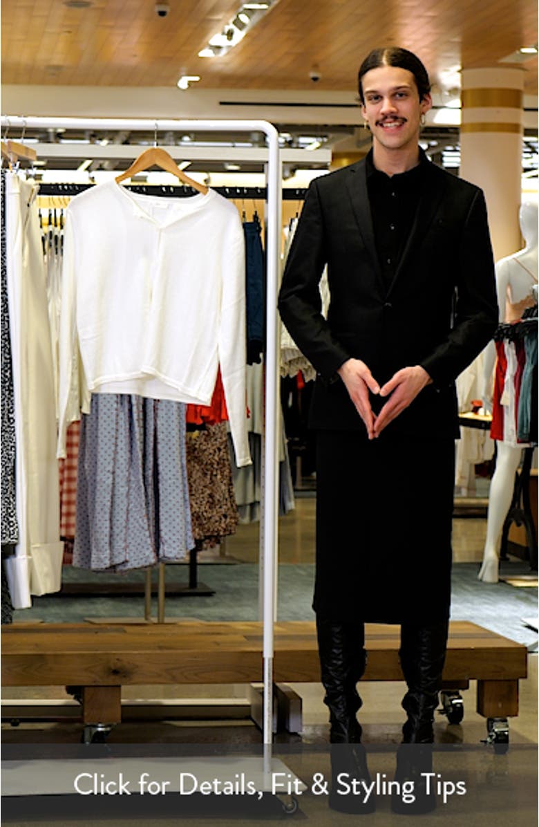 Crewneck Cotton Blend Cardigan, sales video thumbnail