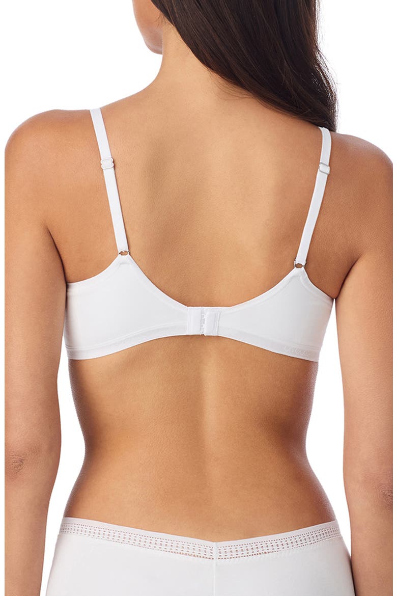 Cabana Cotton Wirefree Push-Up Bra, Alternate, color, WHITE