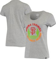 '47 Women's '47 Heathered Gray San Francisco Giants Spring Training Cactus Circle Scoop Neck T-Shirt