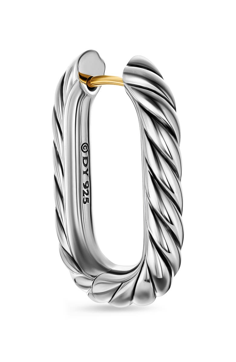 David Yurman DY Madison<sup>®</sup> Cable Hoop Earrings in Sterling Silver, 24.3mm, Alternate, color,