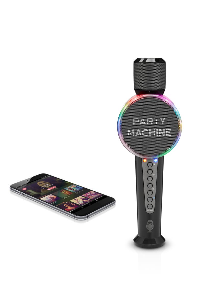 Singing Machine Bluetooth Party Microphone, Alternate, color, Black