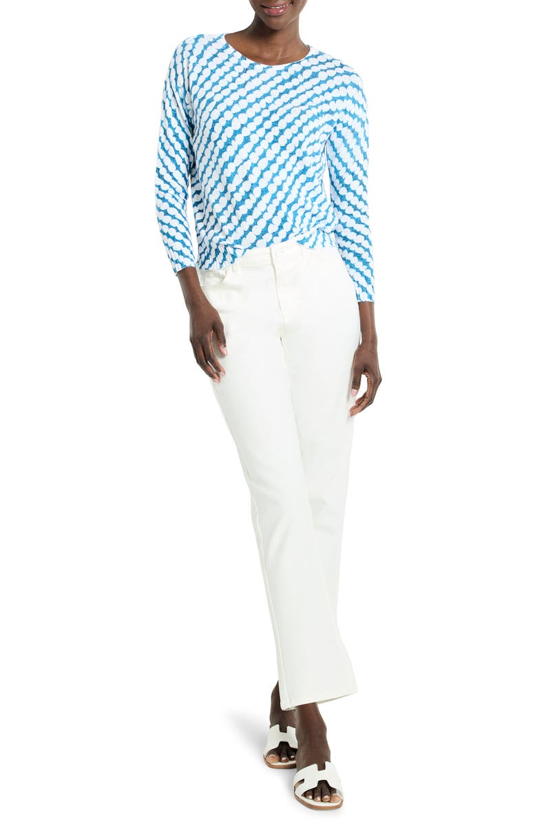 NIC+ZOE Pebble Dream Supersoft Sweater, Alternate, color, Indigo Multi