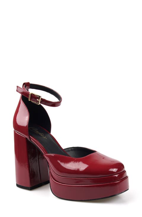 Topanga Ankle Strap Platform Pump