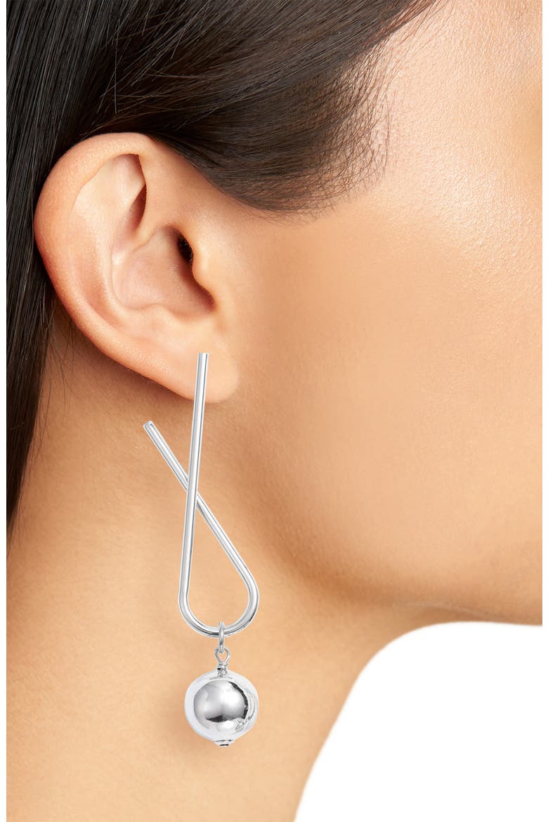 Sway Earrings, Alternate, color, SILVER