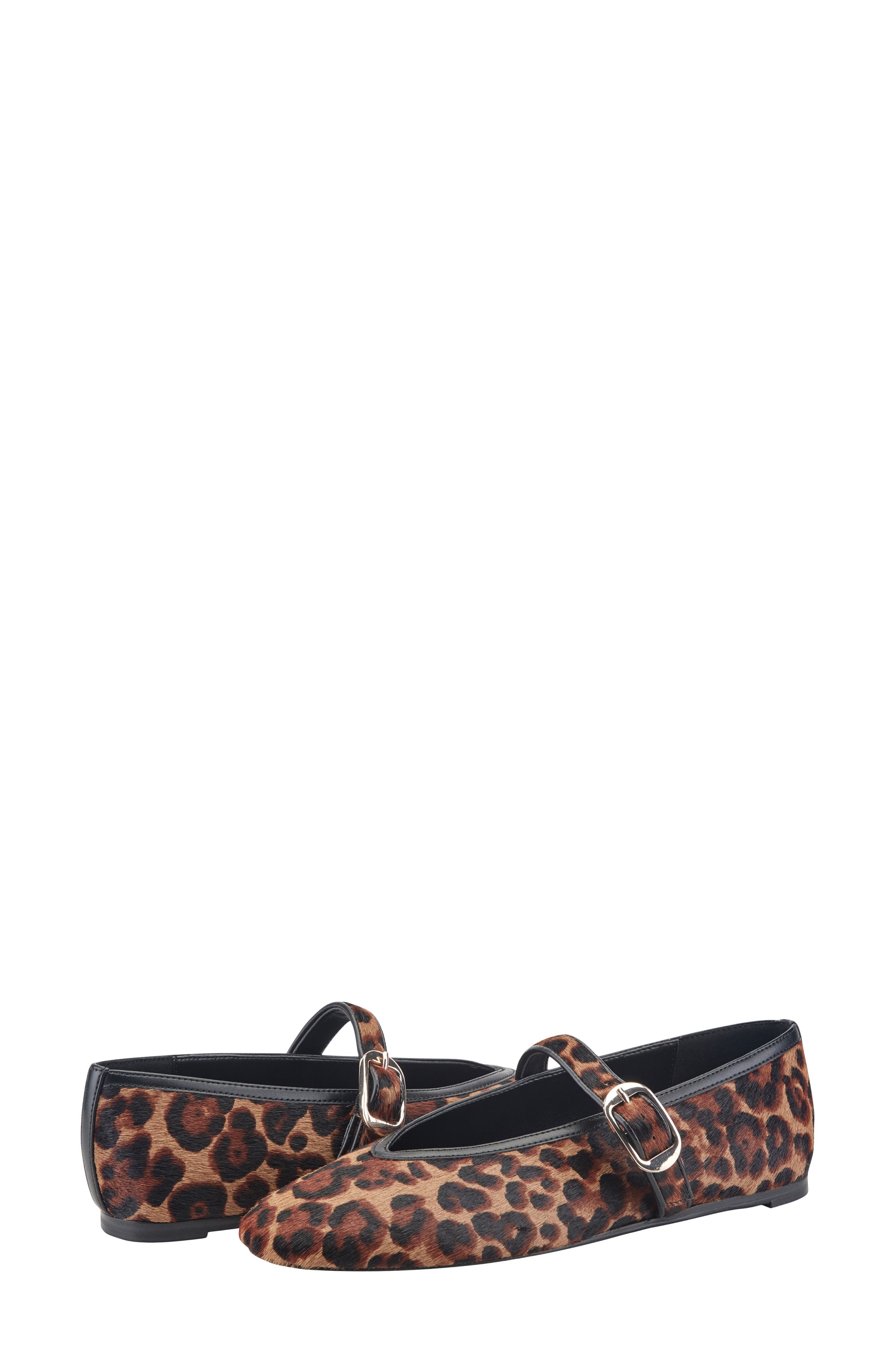 Marc Fisher LTD Godealy Genuine Calf Hair Mary Jane Flat, Alternate, color, 