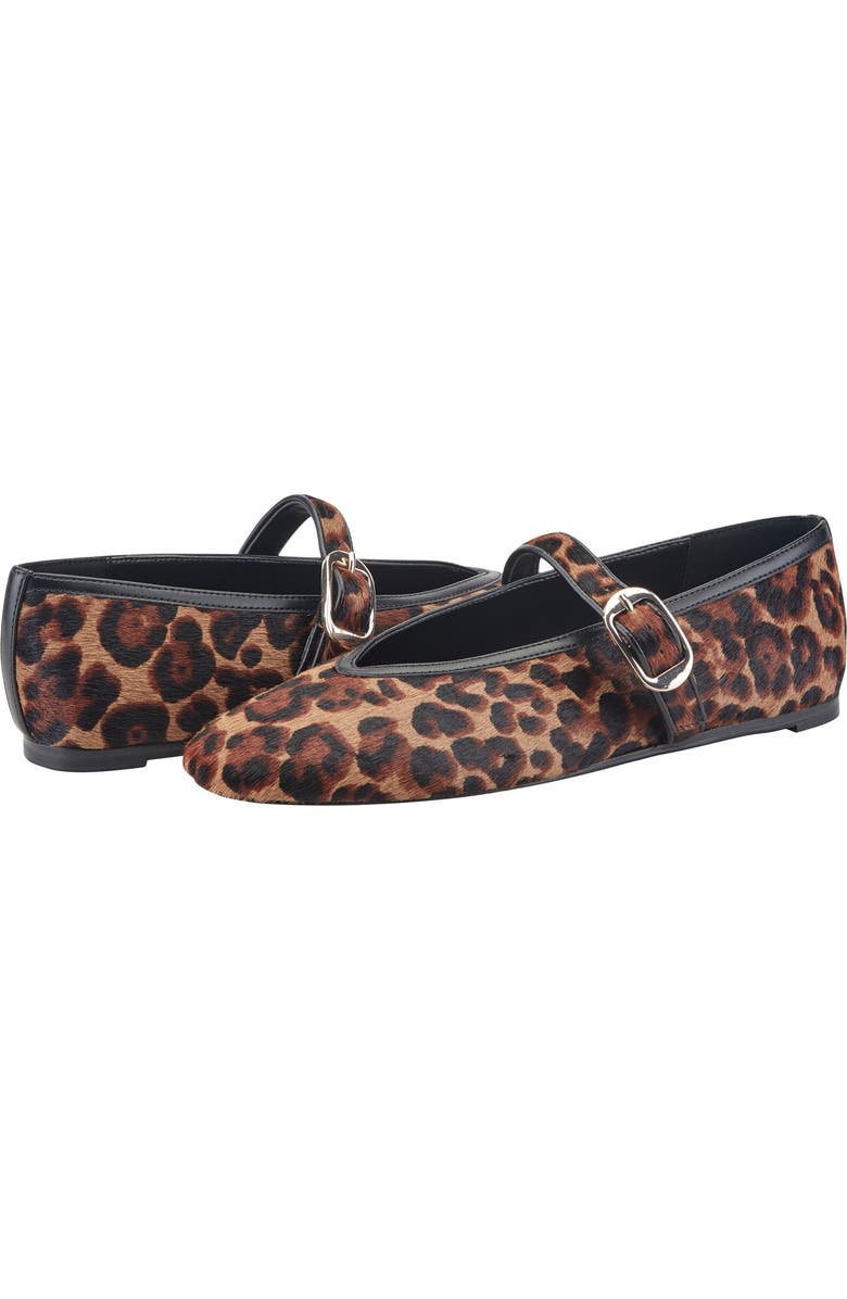 Marc Fisher LTD Godealy Genuine Calf Hair Mary Jane Flat, Alternate, color,