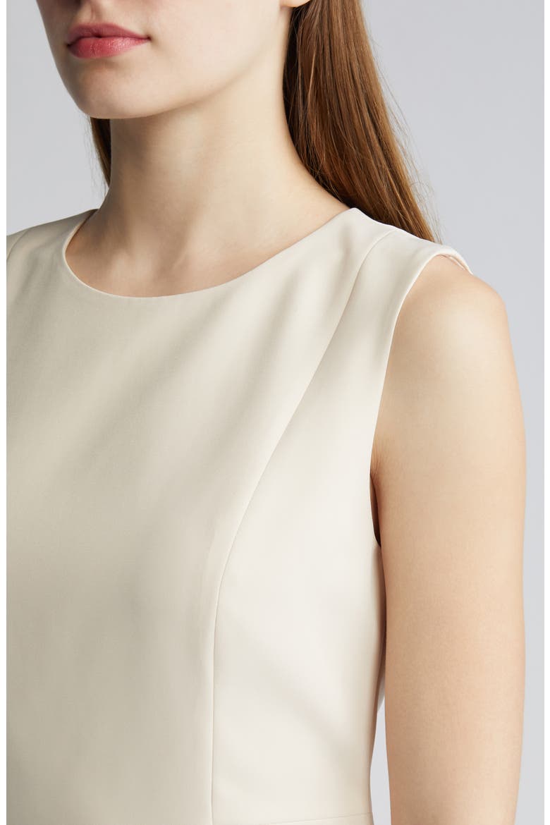 Meridian Twill Sheath Dress, Alternate, color, CANVAS