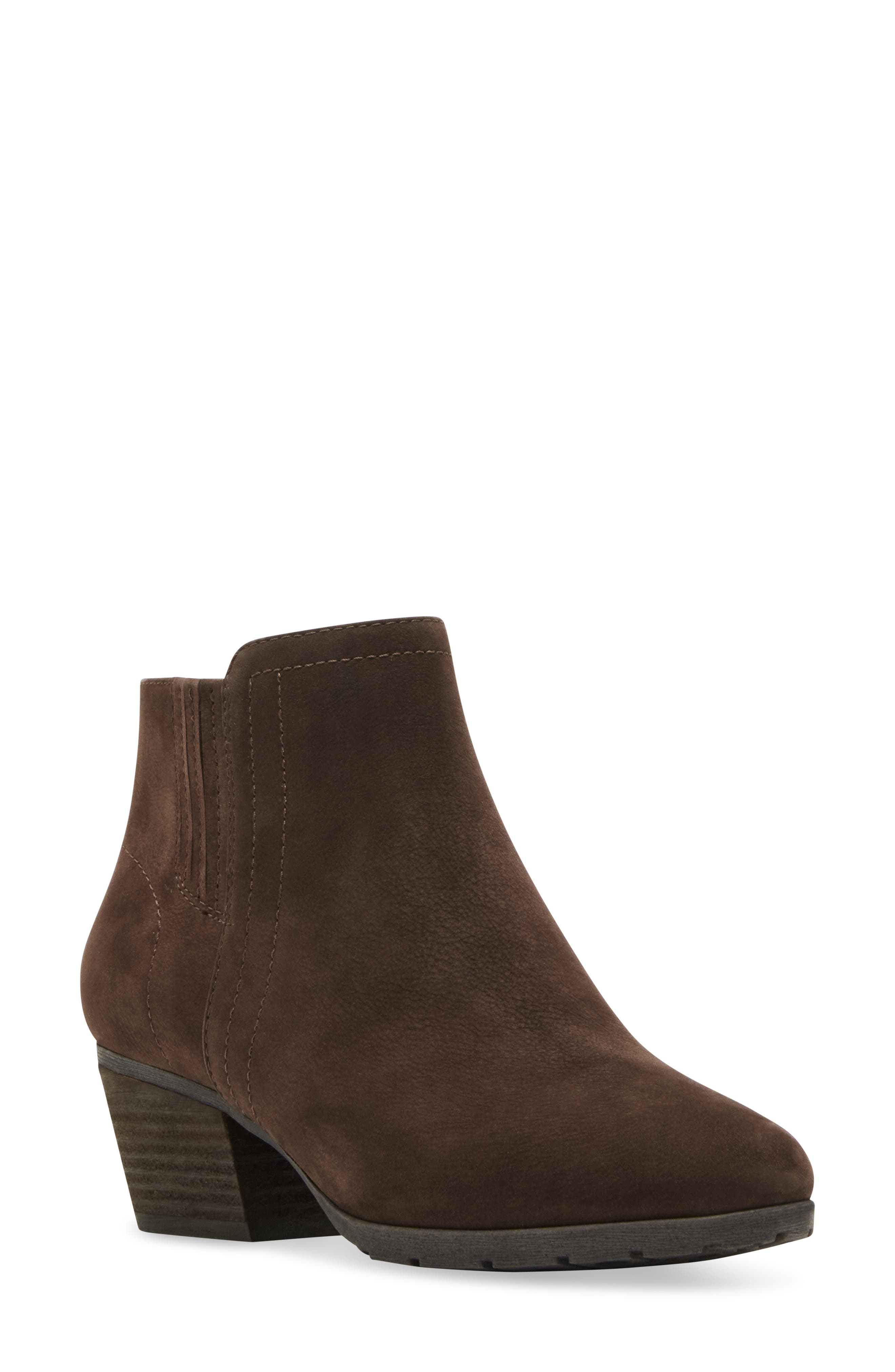 Blondo Valli Waterproof Suede Bootie, Main, color, Java Nubuck