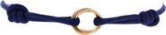 Pre-Owned Cartier Trinity On Cord Bracelet Silk Cord with 18K Tricolor Gold