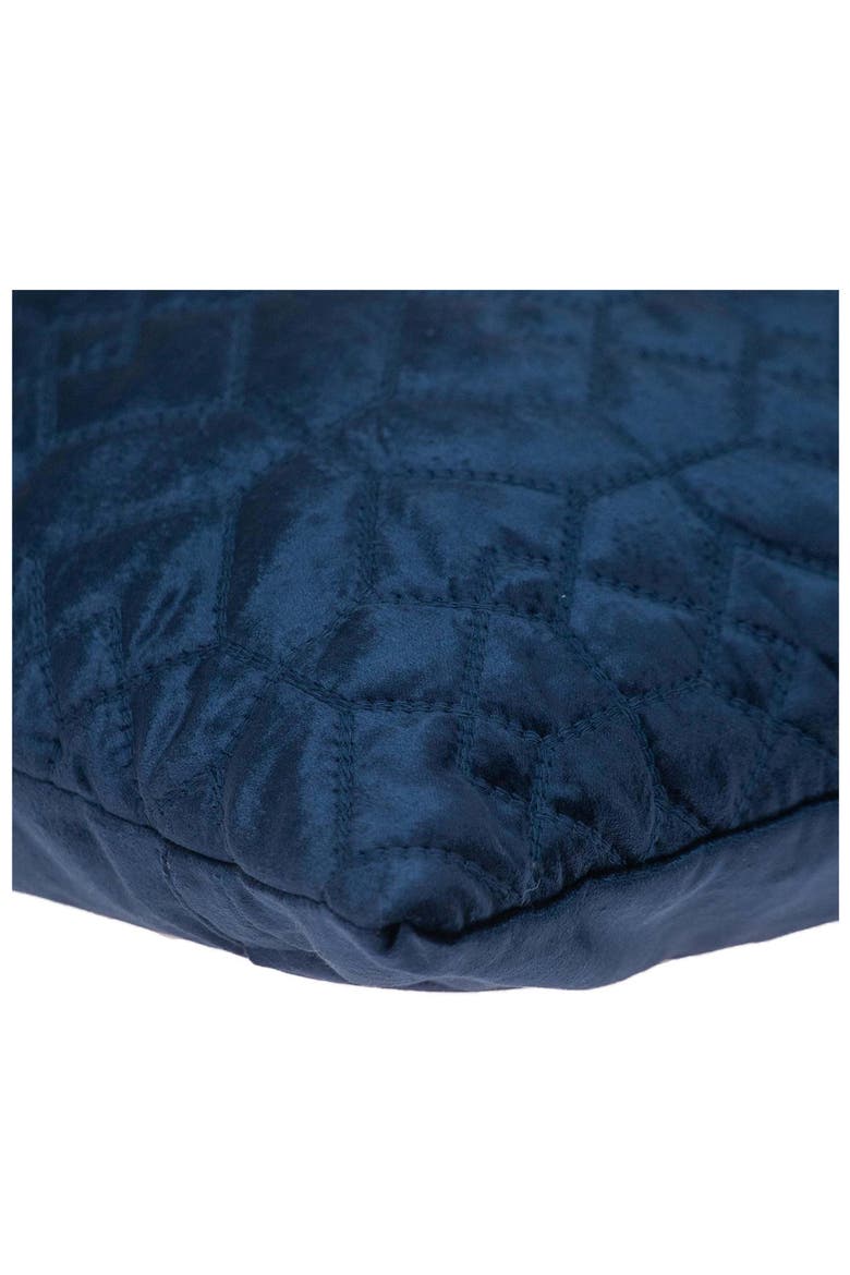 Sora Square Throw Pillow, Alternate, color, NAVY