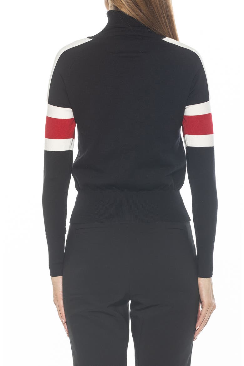 Jenni Ski Turtleneck Sweater, Alternate, color, BLACK MULTI
