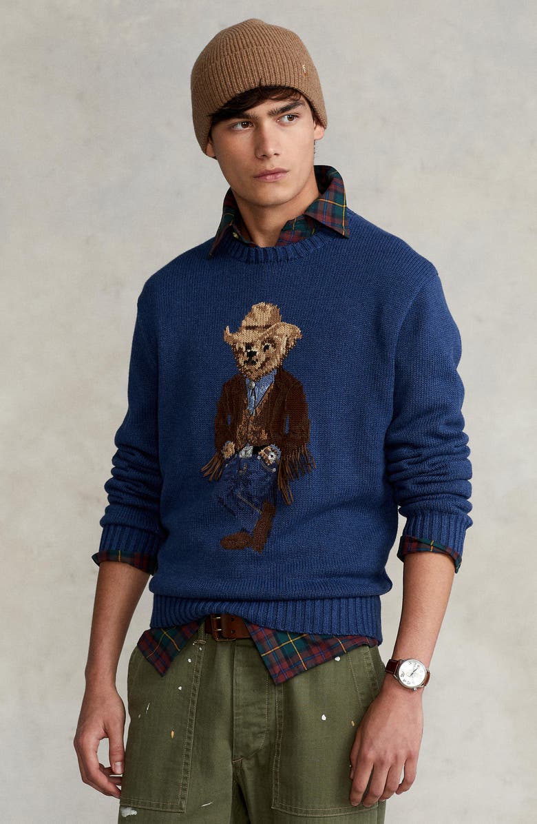 Polo Ralph Lauren Men's Bear Cotton Sweater, Alternate, color, 
