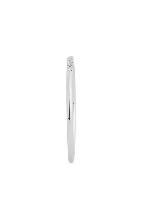 Meira T Pavé Diamond Stacking Ring In White