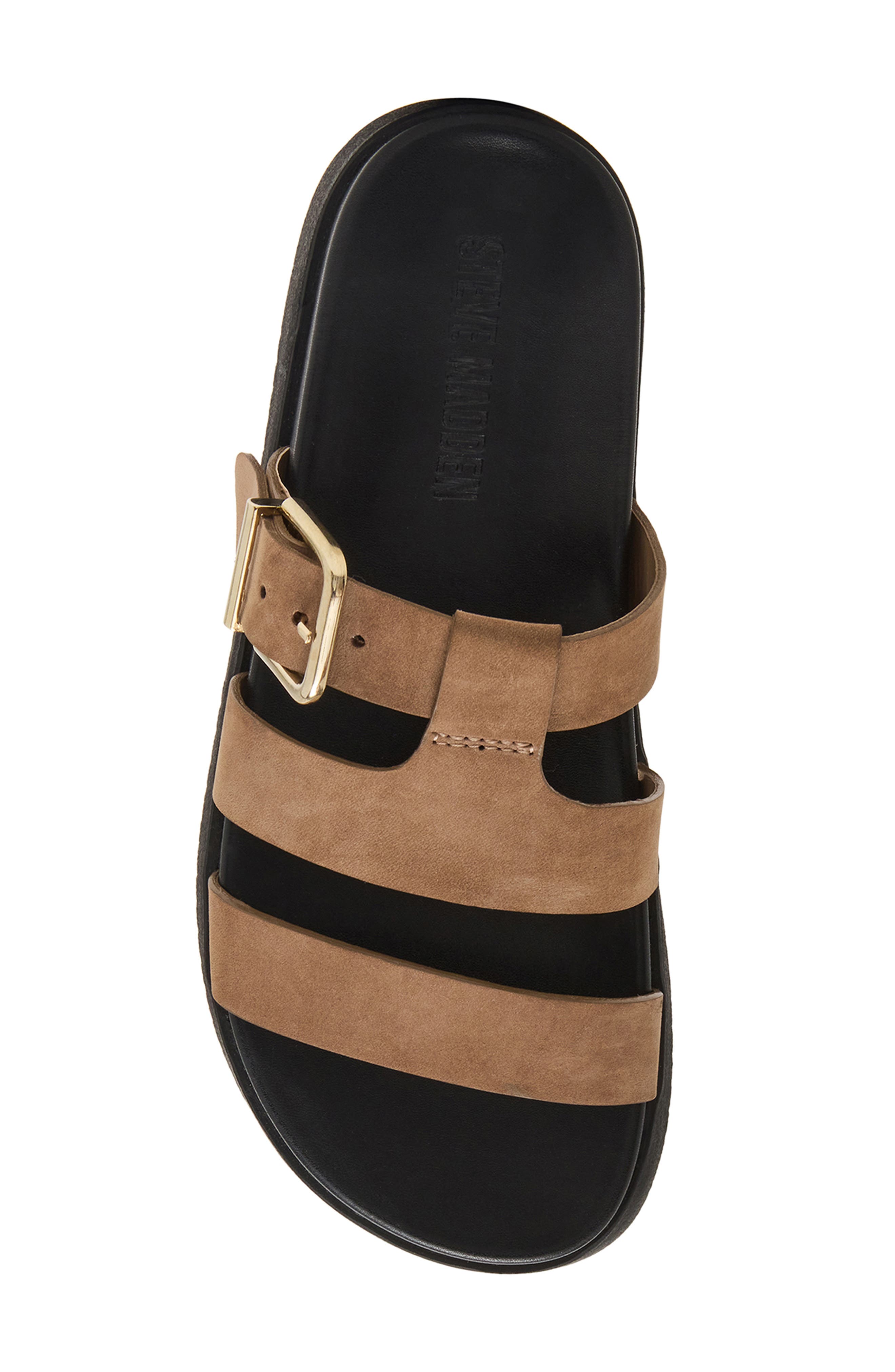 Maze Slide Sandal, Alternate, color, TAUPE NUBUCK
