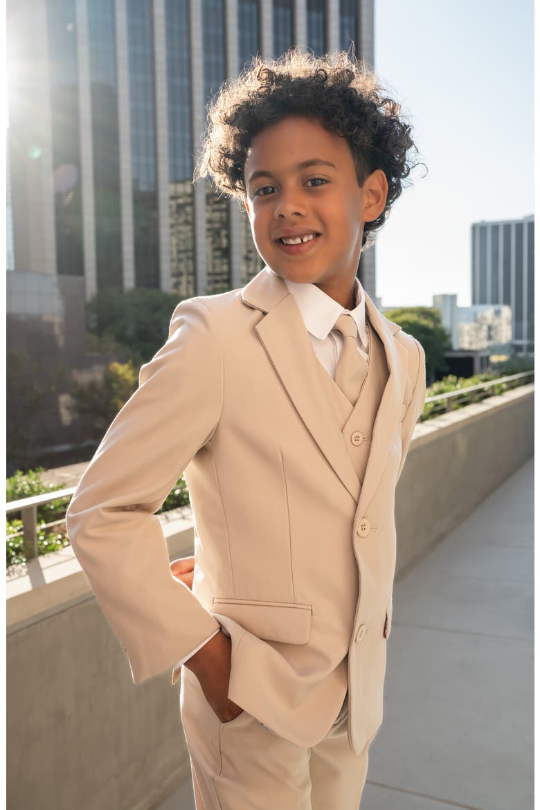 Kids' Knox 5-Piece Suit Set, Alternate, color, SAND