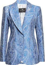 Etro Microcheck Embroidered Paisley Jacket