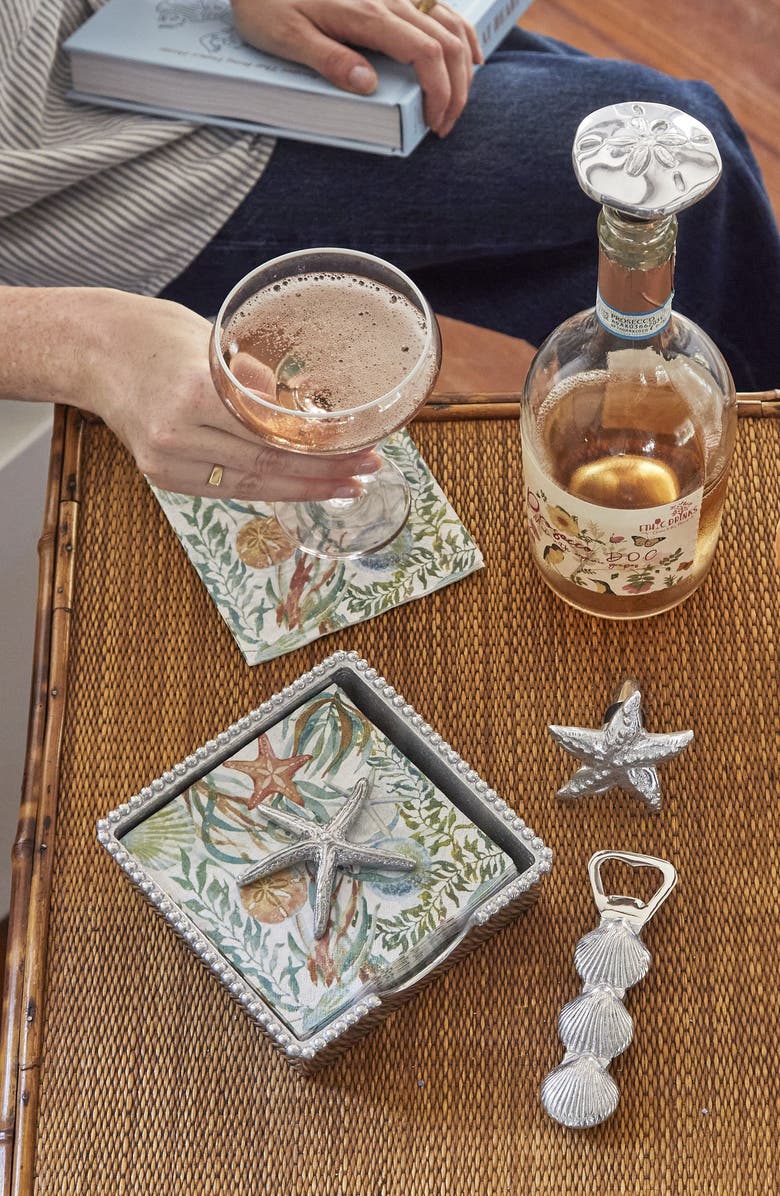 Mariposa Stacked Scalloped Shell Bottle Opener, Alternate, color, Stacked Scallop