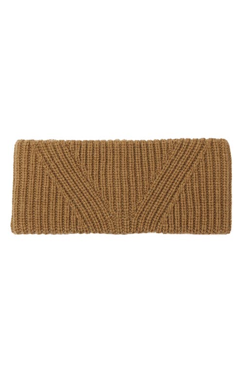 Allsaints Travelling Wool Blend Rib Headband In Brown