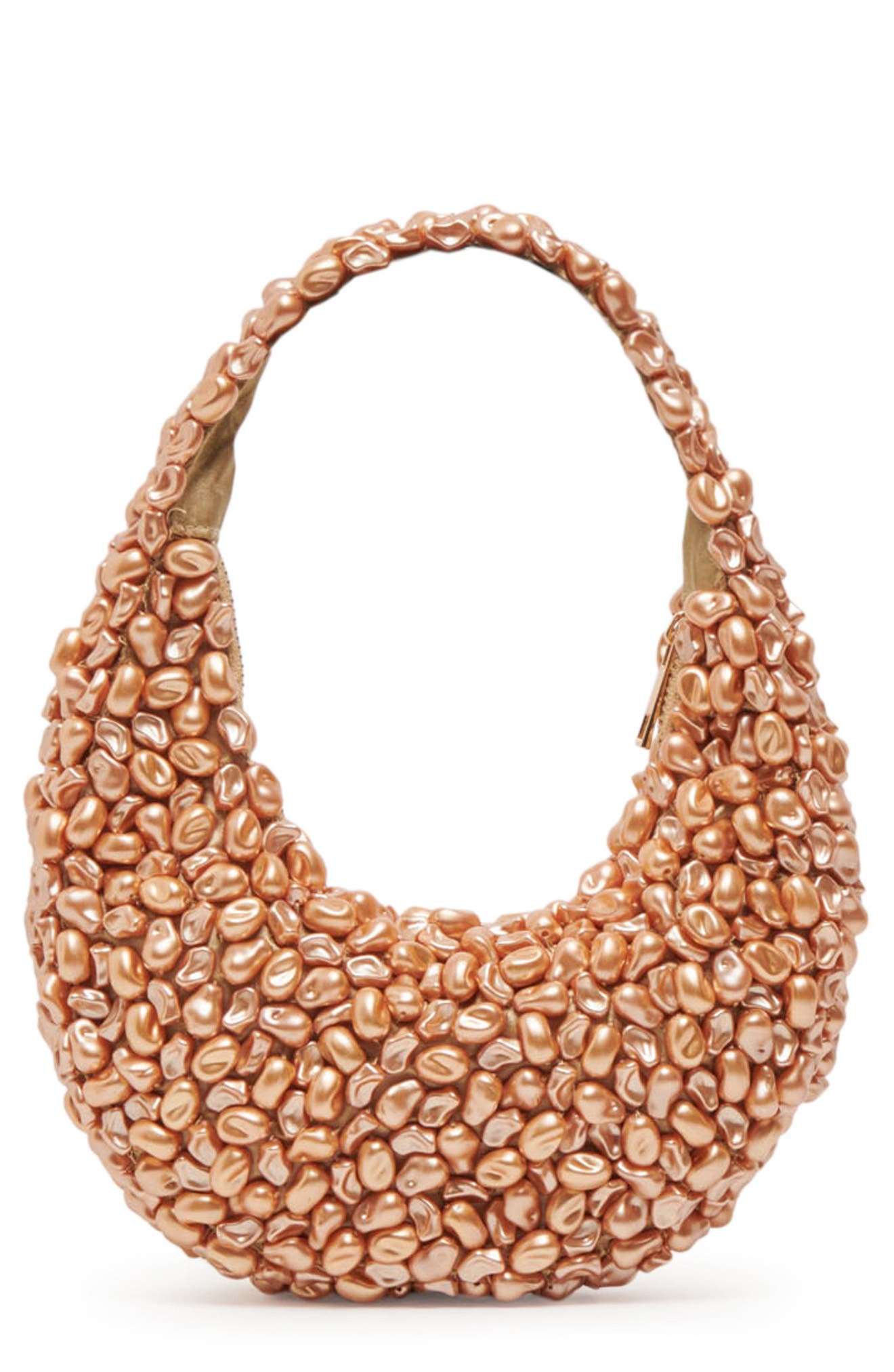 Dolce Vita Pearla Faux Pearl Shoulder Bag, Main, color, Gold