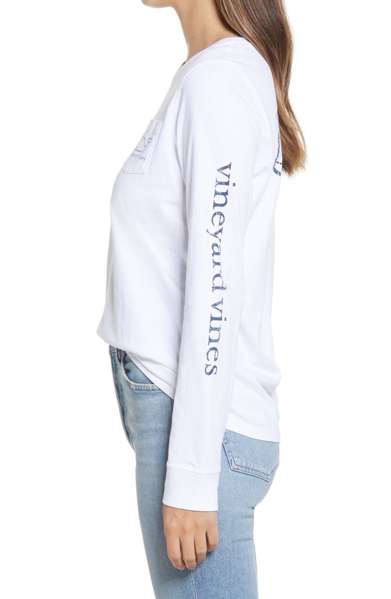 vineyard vines Whale Long Sleeve Pocket Graphic Tee, Alternate, color, 