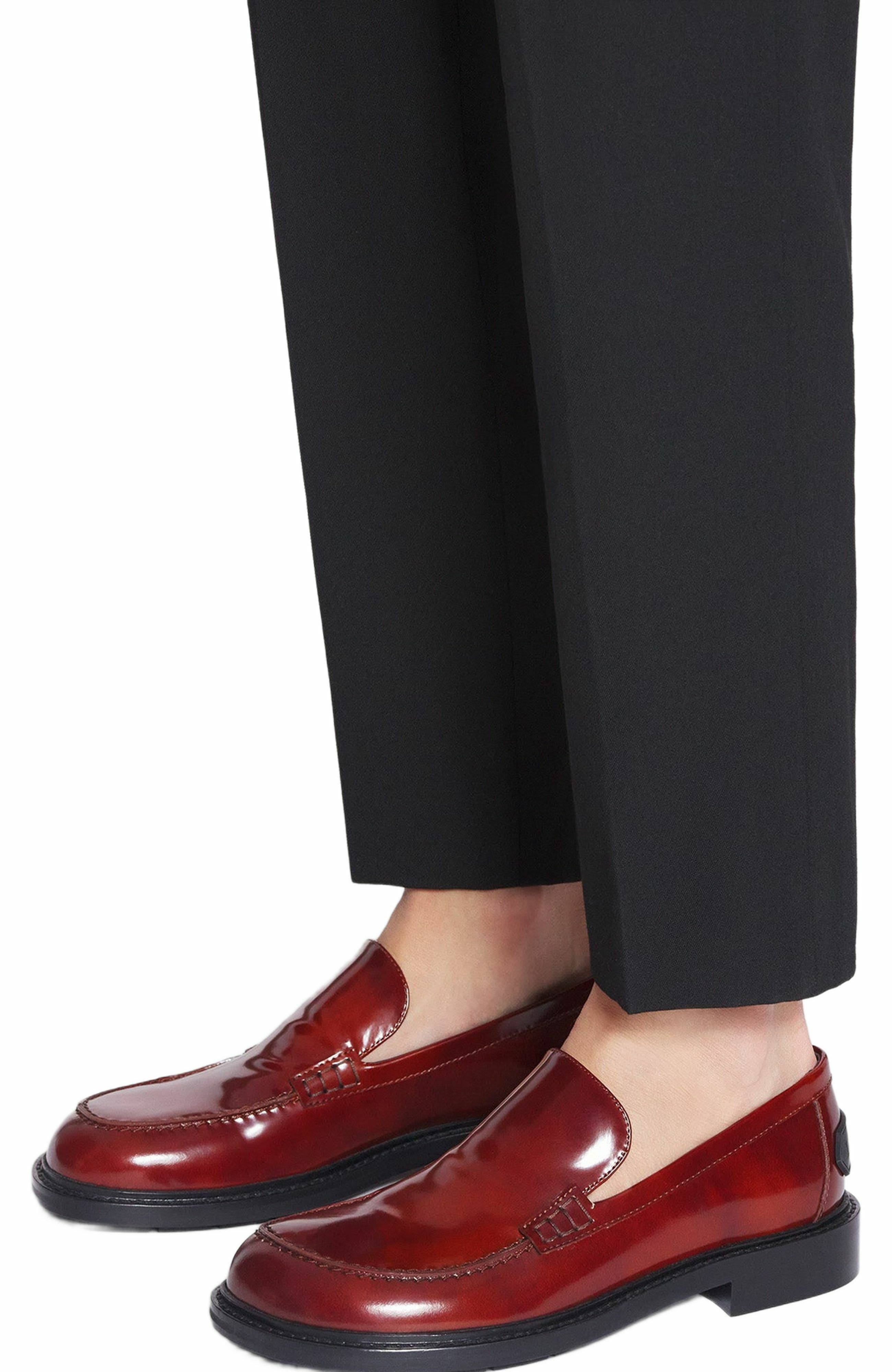 Lanvin Spinto Loafers In Smooth Leather, Alternate, color, 