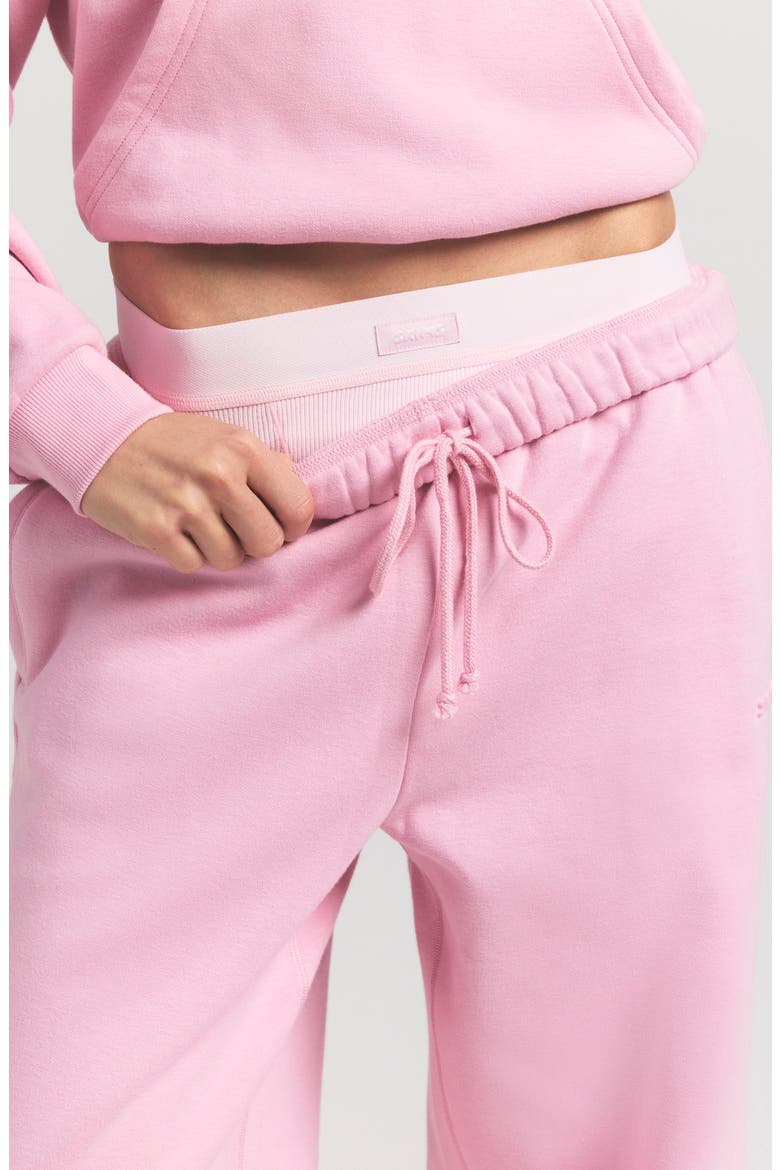 Cotton Fleece Blend Classic Straight Leg Pants, Alternate, color, HALITE