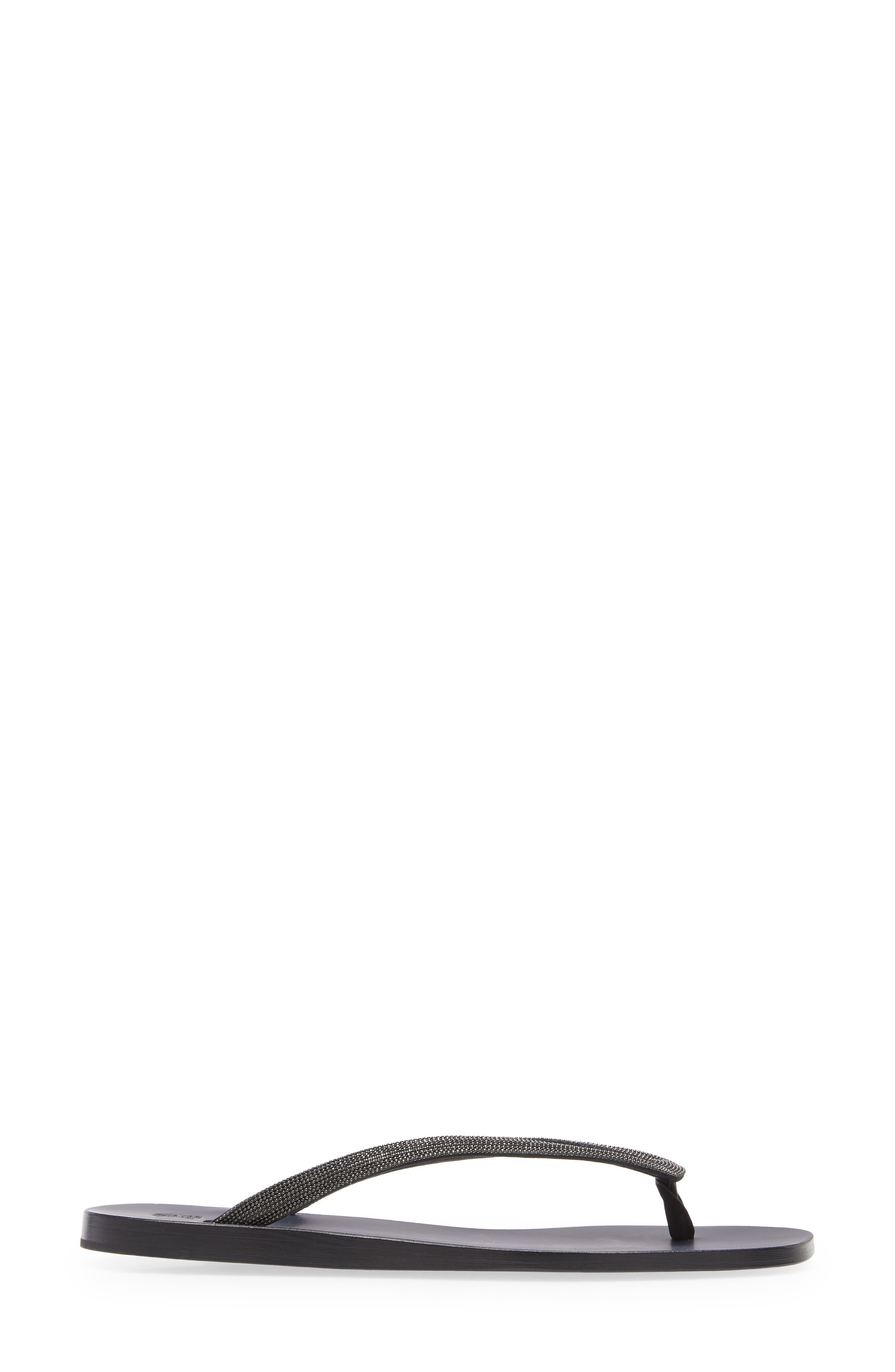 Brunello Cucinelli Monili Flip Flop, Alternate, color, 
