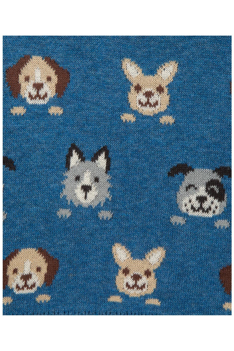 Puppy Paws Cotton Sweatshirt & Sweatpants Set, Alternate, color, BLUE