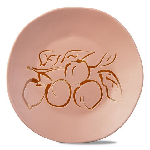 Blush Ceramic Appetizer Plates Dishwasher Safe Everyday Use