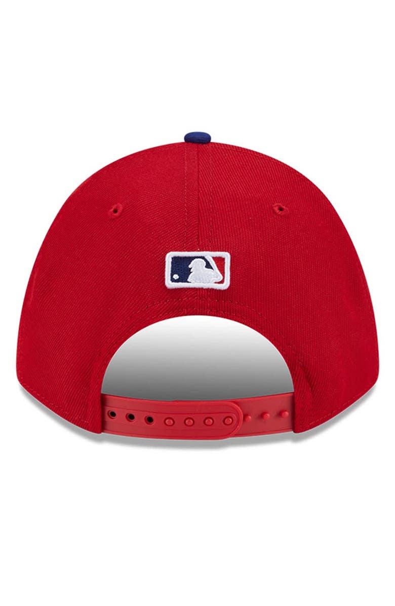 New Era Men's New Era Red Philadelphia Phillies Player Replica 9FORTY Adjustable Hat, Alternate, color, Red