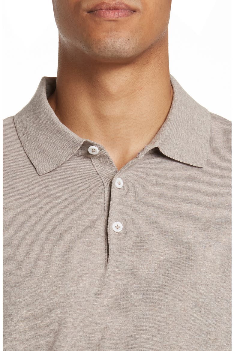 Hillside Cotton Polo, Alternate, color, STONE