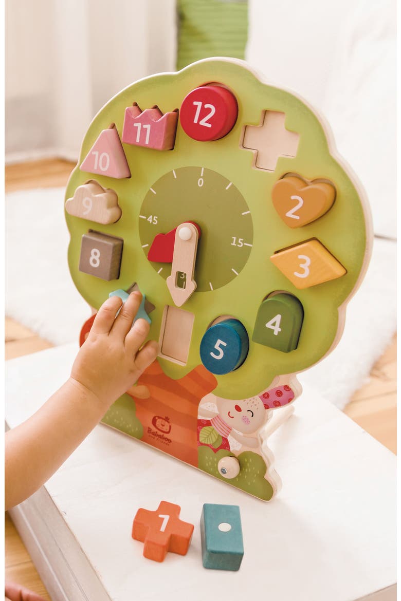 Wonder Tree Shape Sorting Clock, Alternate, color, Multi / Green