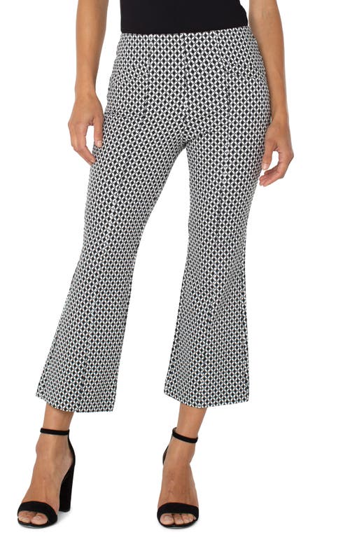 LIVERPOOL LOS ANGELES LIVERPOOL LOS ANGELES STELLA GEO PRINT PULL-ON KICK FLARE KNIT PANTS