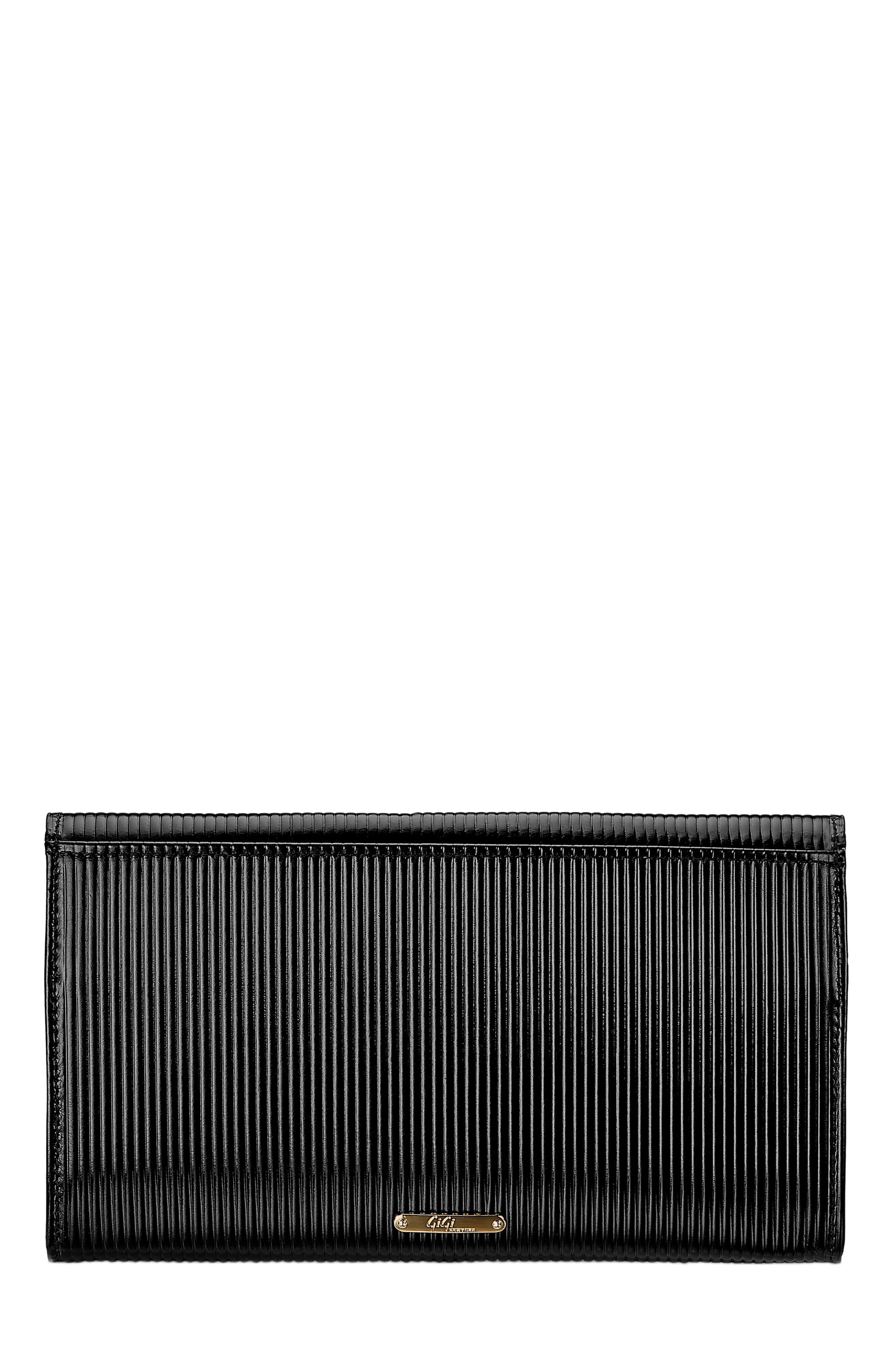 GiGi New York BIANCA CLUTCH, Alternate, color, Black
