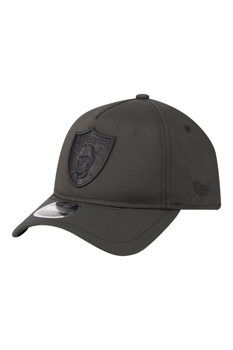 Men's New Era  Black Las Vegas Raiders Apex 9FORTY Adjustable Hat, Main, color, Black