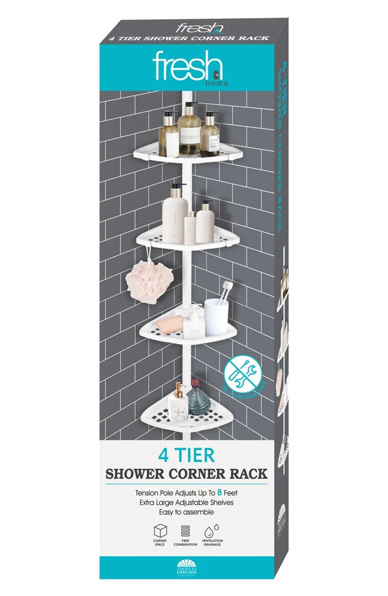 Rustproof Corner Shower Caddy
