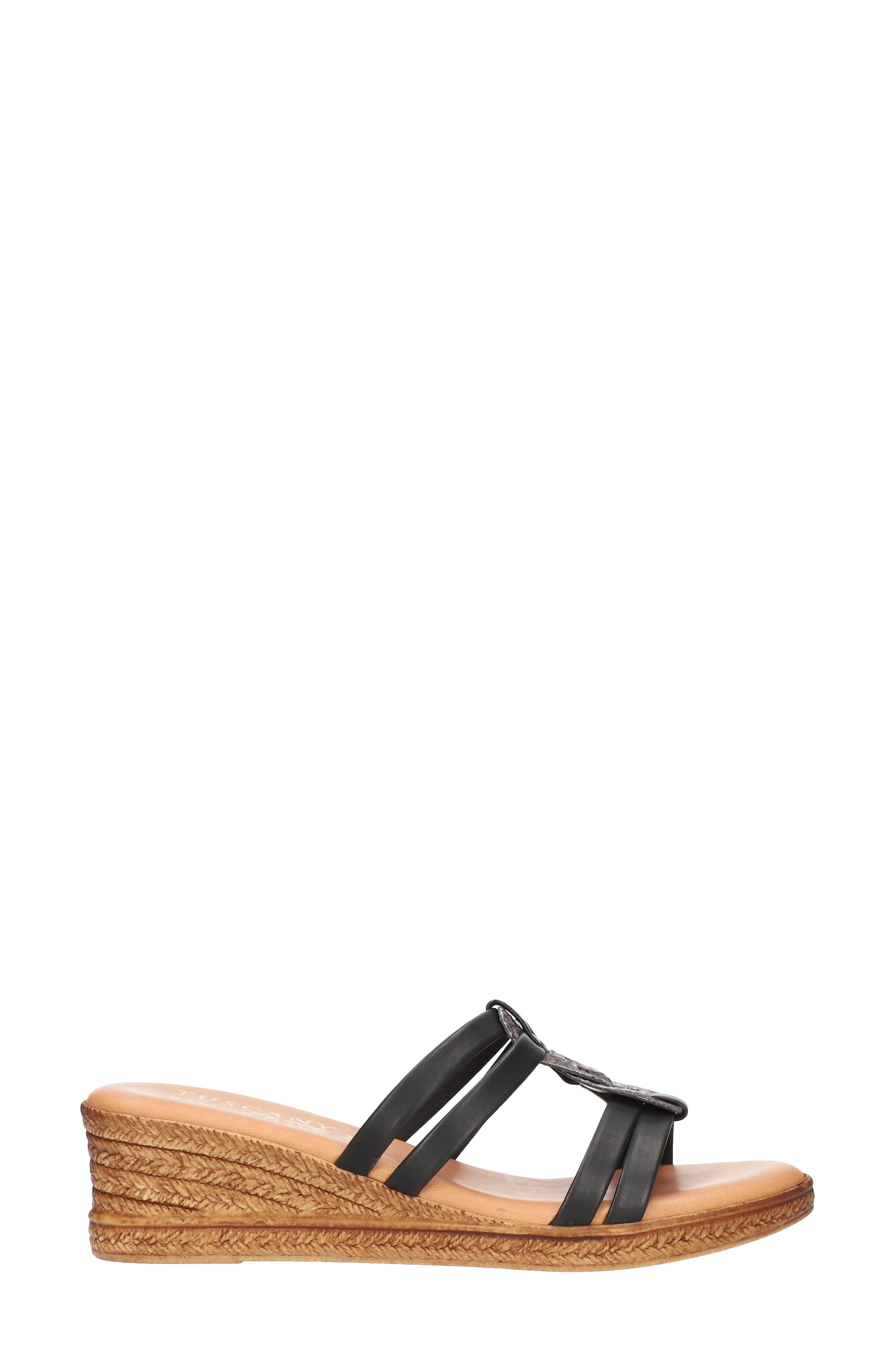 TUSCANY by Easy Street<sup>®</sup> Micola Wedge Slide Sandal, Alternate, color, 