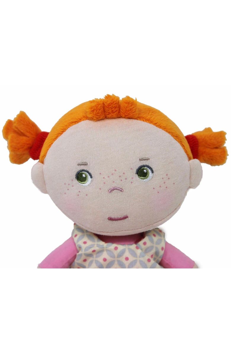 HABA Soft Baby Doll Roya - 10" Rag Doll with Red Pigtails, Pink Dress - Machine Washable HABA Doll - Ideal Soft Doll for 2 Year Old Girls, Alternate, color, Multi