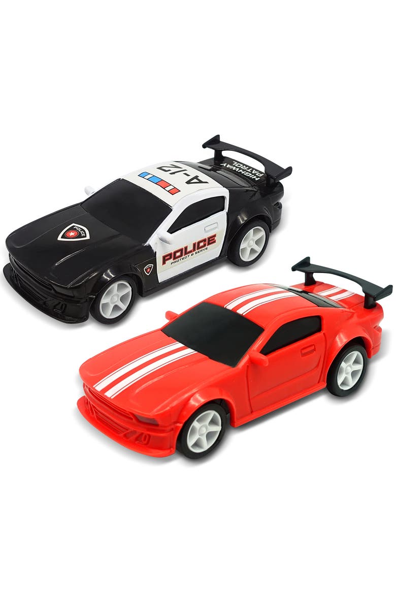 Road Star Challenge, Battery Operated Racing Set, 2 Slot Vehicles, Alternate, color, Multicolored