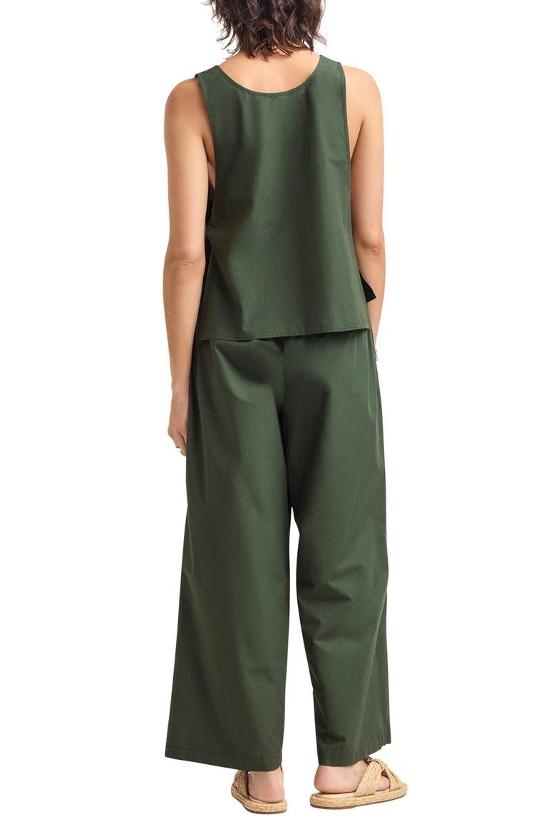 Parker Organic Cotton Cuff Cover-Up Pants, Alternate, color, GREEN
