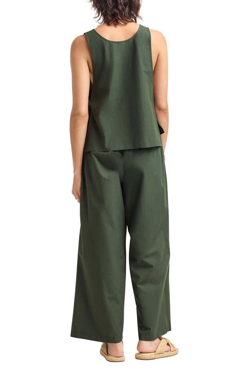 Vitamin A<sup>®</sup> Parker Organic Cotton Cuff Cover-Up Pants, Alternate, color, Green