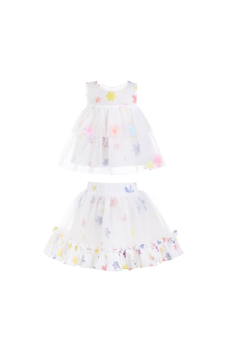 Mimi Tutu Aveloria Floral Ruffle Set, Alternate, color, White