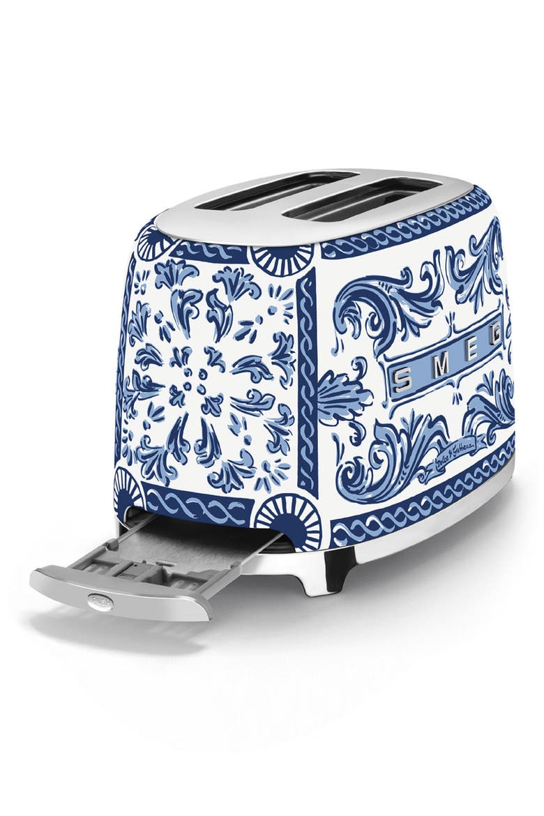 x Dolce & Gabbana Blu Mediterraneo '50s Retro Style Two-Slice Toaster, Alternate, color, BLU MEDITERRANEO
