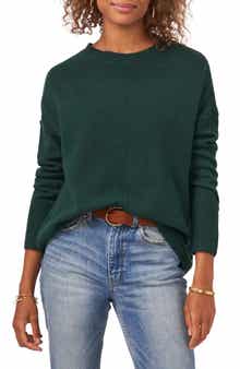 Vince Camuto Exposed Seam Crewneck Sweater